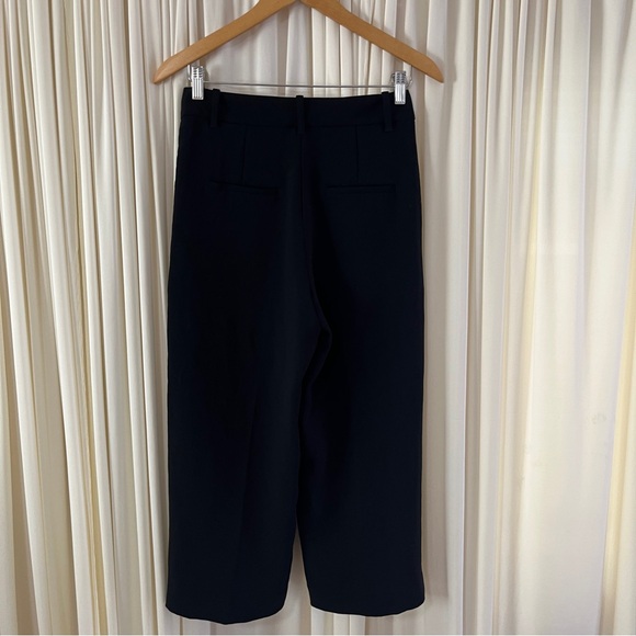 Wilfred Aritizia The Effortless Pant Black Tailored Trousers Crepette Sz 4‎ Crop - Picture 5 of 8